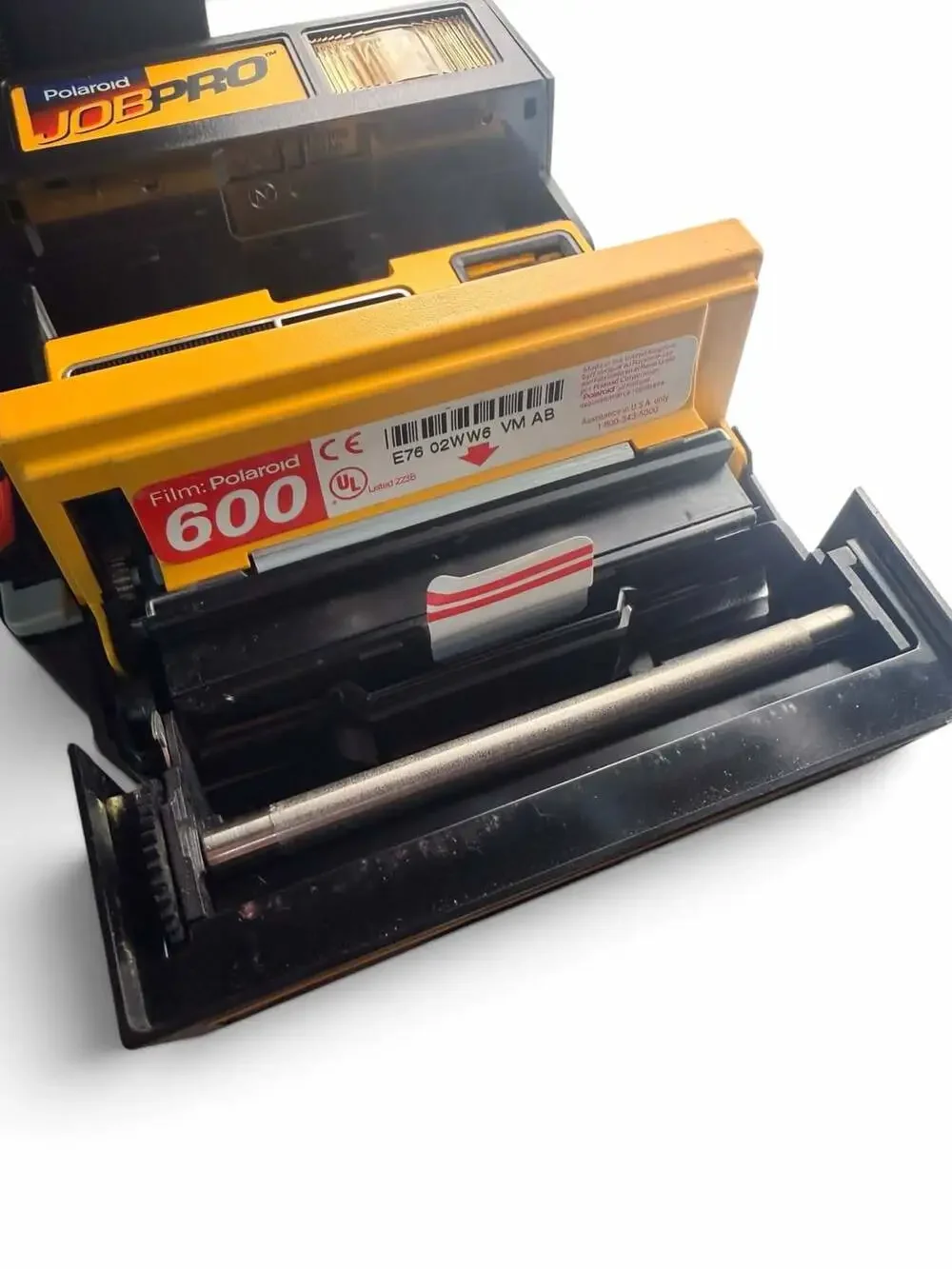 Vintage Polaroid Job Pro 600 Instant Film Camera Black and Yellow